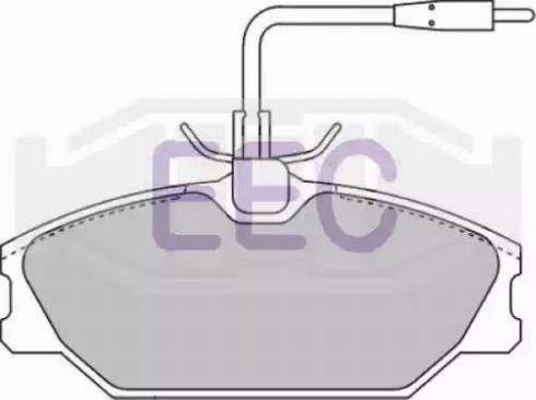 EEC BRP0776 - Тормозные колодки, дисковые, комплект autosila-amz.com