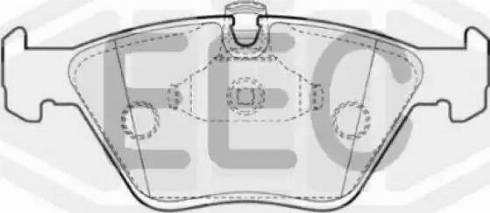 EEC BRP1432 - Тормозные колодки, дисковые, комплект autosila-amz.com