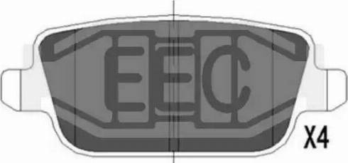 EEC BRP1532 - Тормозные колодки, дисковые, комплект autosila-amz.com