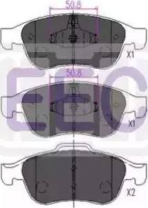 EEC BRP1669 - Тормозные колодки, дисковые, комплект autosila-amz.com