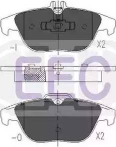 EEC BRP1619 - Тормозные колодки, дисковые, комплект autosila-amz.com