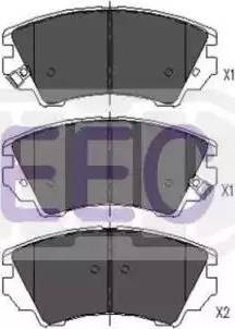 EEC BRP1684 - Тормозные колодки, дисковые, комплект autosila-amz.com