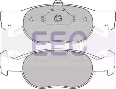 EEC BRP1051 - Тормозные колодки, дисковые, комплект autosila-amz.com