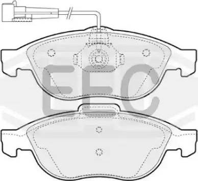 EEC BRP1000 - Тормозные колодки, дисковые, комплект autosila-amz.com