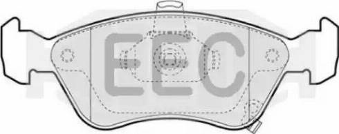 EEC BRP1011 - Тормозные колодки, дисковые, комплект autosila-amz.com