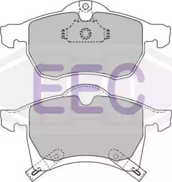 EEC BRP1023 - Тормозные колодки, дисковые, комплект autosila-amz.com