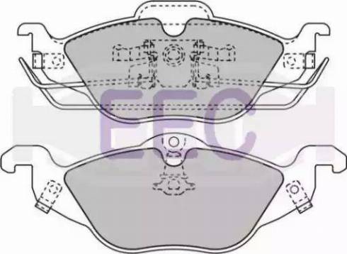 EEC BRP1022 - Тормозные колодки, дисковые, комплект autosila-amz.com