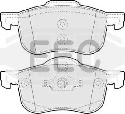 EEC BRP1075 - Тормозные колодки, дисковые, комплект autosila-amz.com