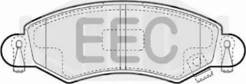EEC BRP1165 - Тормозные колодки, дисковые, комплект autosila-amz.com