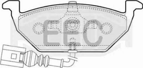 EEC BRP1109 - Тормозные колодки, дисковые, комплект autosila-amz.com