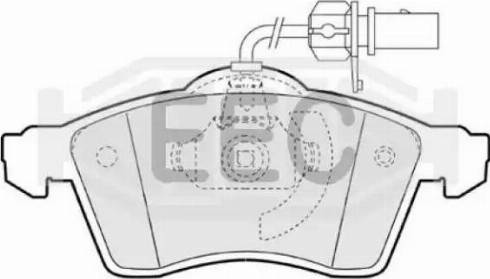 EEC BRP1182 - Тормозные колодки, дисковые, комплект autosila-amz.com