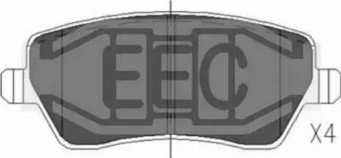 EEC BRP1312 - Тормозные колодки, дисковые, комплект autosila-amz.com