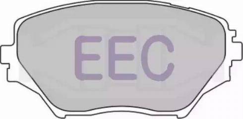 EEC BRP1262 - Тормозные колодки, дисковые, комплект autosila-amz.com
