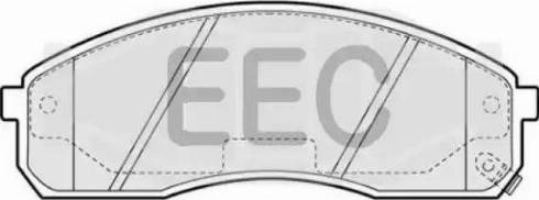 EEC BRP1207 - Тормозные колодки, дисковые, комплект autosila-amz.com