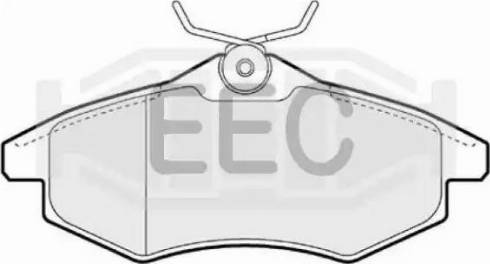 EEC BRP1289 - Тормозные колодки, дисковые, комплект autosila-amz.com