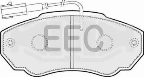 EEC BRP1239 - Тормозные колодки, дисковые, комплект autosila-amz.com