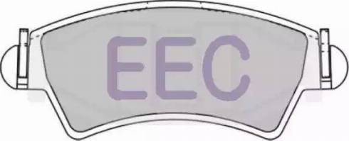 EEC BRP1231 - Тормозные колодки, дисковые, комплект autosila-amz.com