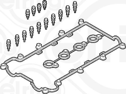 Elring 428.750 - Комплект прокладок, крышка головки цилиндра autosila-amz.com