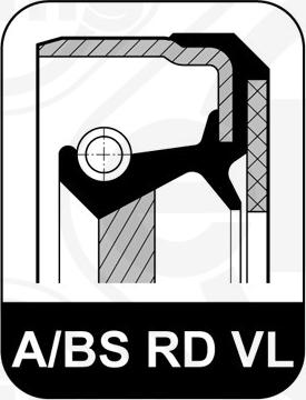 Elring 754.669 - Сальник 76,2 X101,68X12 F R autosila-amz.com