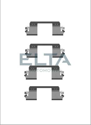 Elta Automotive EA8607 - Комплектующие для колодок дискового тормоза autosila-amz.com