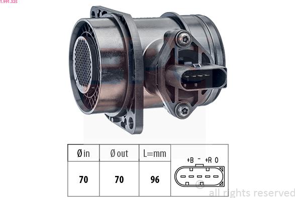 EPS 1.991.325 - Датчик потока, массы воздуха autosila-amz.com