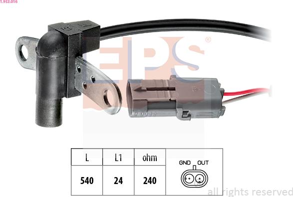 EPS 1.953.016 - Ремкомплект, датчик колеса (контр. система давления в шинах) autosila-amz.com
