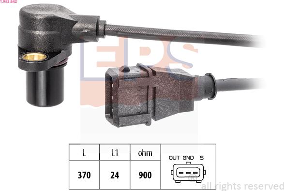 EPS 1.953.842 - Датчик импульсов, коленвал autosila-amz.com