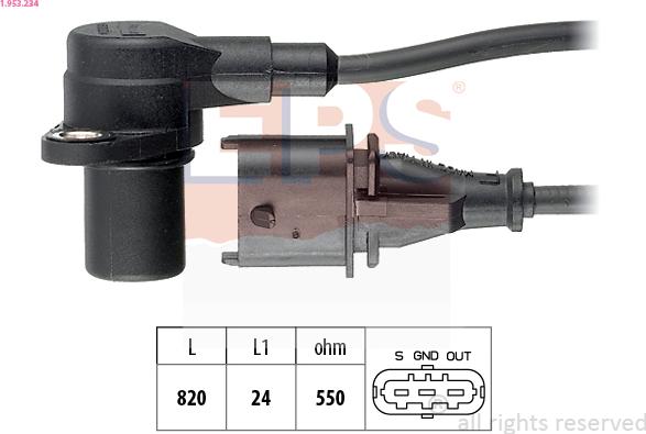 EPS 1.953.234 - Датчик импульсов, коленвал autosila-amz.com