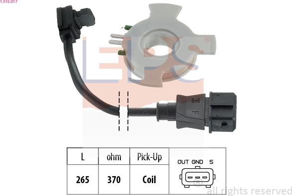 EPS 1.915.017 - Датчик, импульс зажигания autosila-amz.com