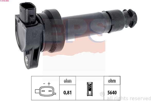 EPS 1.970.495 - Катушка зажигания autosila-amz.com