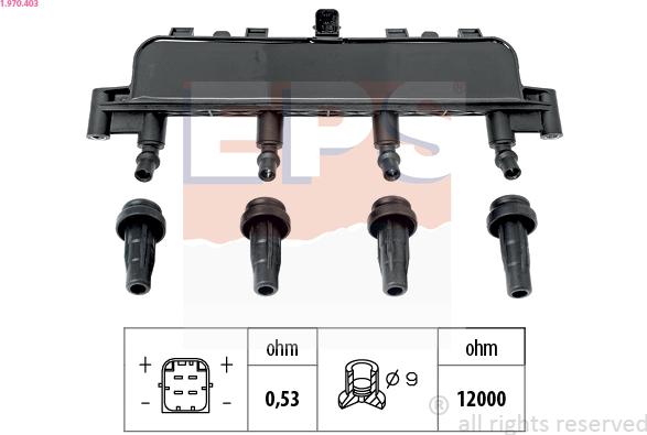 EPS 1.970.403 - Катушка зажигания autosila-amz.com