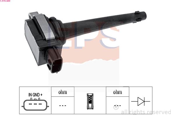 EPS 1.970.489 - Катушка зажигания autosila-amz.com