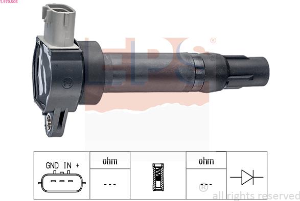 EPS 1.970.505 - Катушка зажигания autosila-amz.com