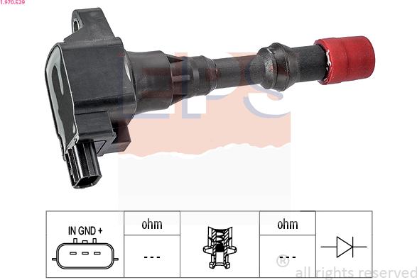 EPS 1.970.529 - Катушка зажигания autosila-amz.com