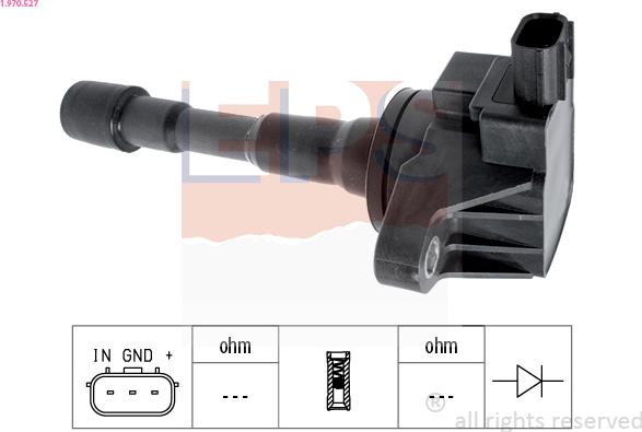 EPS 1.970.527 - Катушка зажигания autosila-amz.com