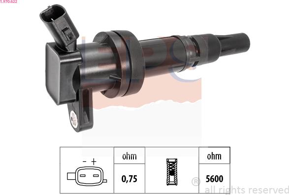 EPS 1.970.622 - Катушка зажигания autosila-amz.com