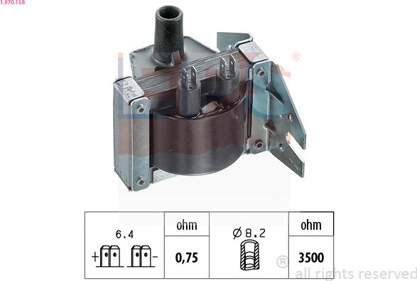 EPS 1.970.158 - Катушка зажигания autosila-amz.com