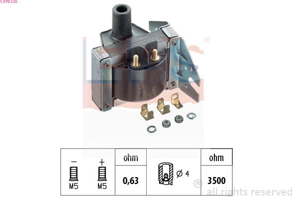 EPS 1.970.125 - Катушка зажигания autosila-amz.com