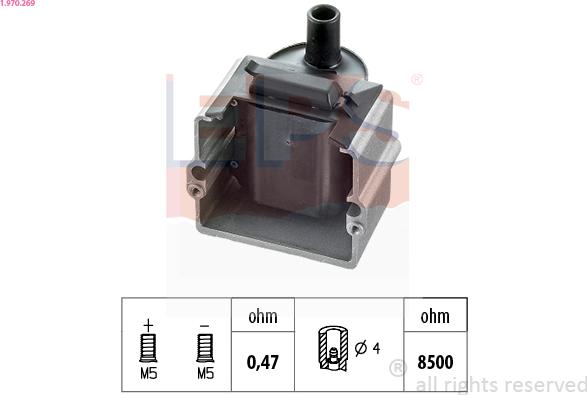 EPS 1.970.269 - Катушка зажигания autosila-amz.com