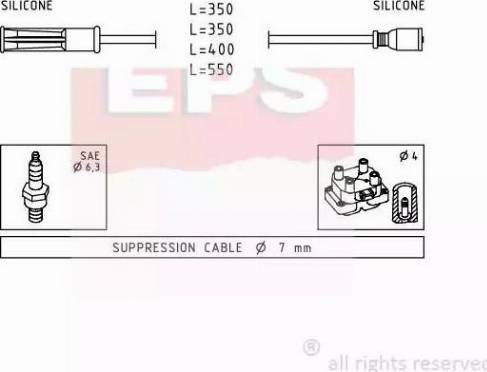 EPS 1.501.443 - Комплект проводов зажигания autosila-amz.com