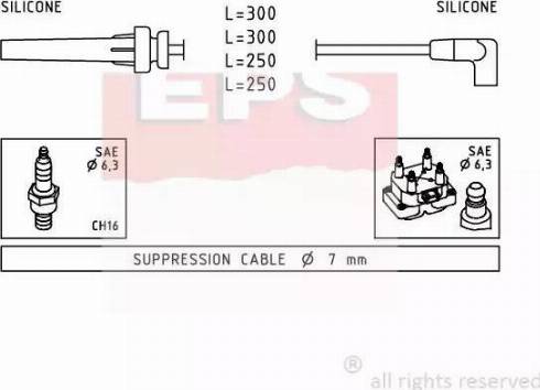 EPS 1.501.508 - Комплект проводов зажигания autosila-amz.com
