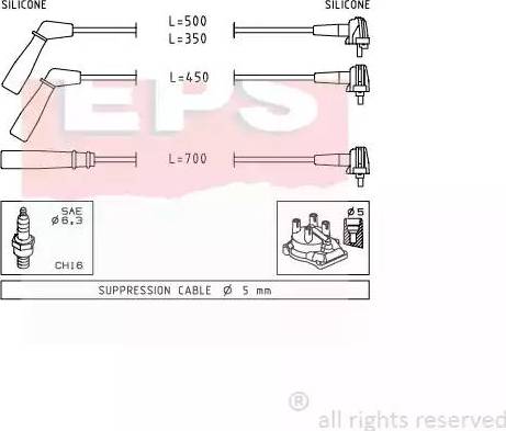 EPS 1.501.393 - Комплект проводов зажигания autosila-amz.com