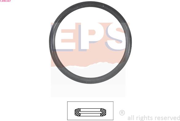 EPS 1.890.567 - Прокладка, термостат autosila-amz.com