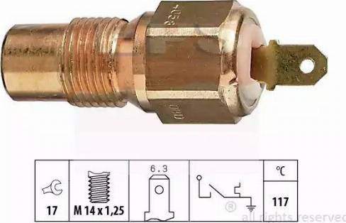 EPS 1.840.058 - Датчик, температура охлаждающей жидкости autosila-amz.com