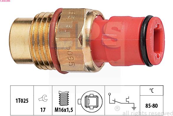 EPS 1.850.095 - Термовыключатель, вентилятор радиатора / кондиционера autosila-amz.com