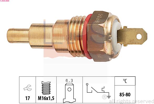 EPS 1.850.068 - Термовыключатель, вентилятор радиатора / кондиционера autosila-amz.com