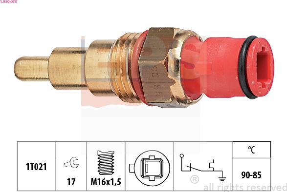 EPS 1.850.070 - Термовыключатель, вентилятор радиатора / кондиционера autosila-amz.com