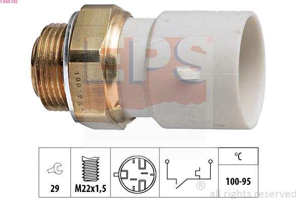 EPS 1.850.182 - Термовыключатель, вентилятор радиатора / кондиционера autosila-amz.com