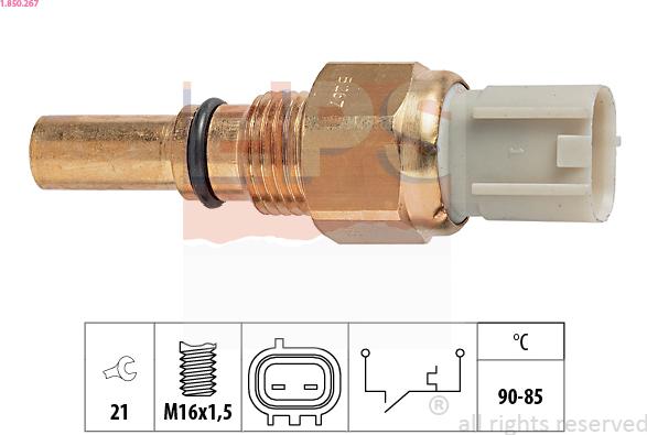 EPS 1.850.267 - Термовыключатель, вентилятор радиатора / кондиционера autosila-amz.com
