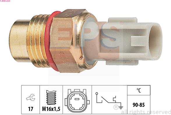 EPS 1.850.223 - Термовыключатель, вентилятор радиатора / кондиционера autosila-amz.com